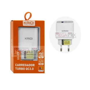 Carregador  USB 3.0 KD-111 - Kaidi 