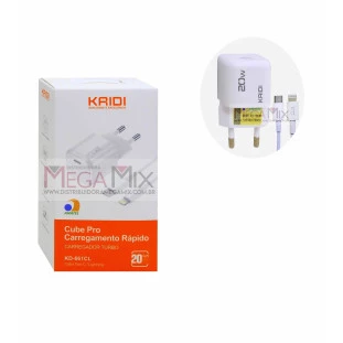 Carregador USB-C para Iphone 20W 3A KD-661CL - Kaidi