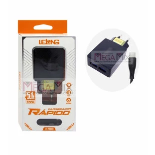 Carregador de Celular Tipo C + 2 USB 12.5W LE-230FC - Lelong