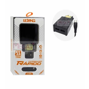 Carregador de Celular Tipo-C + 2 USB 5.1A LE-231FC - Lelong