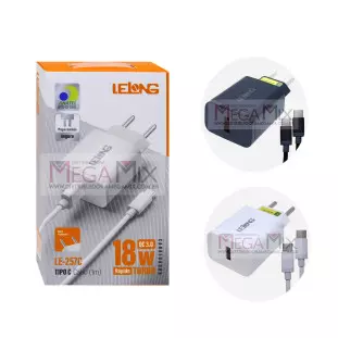 Carregador USB para Tipo C 18W 1.5A LE-257C - Lelong