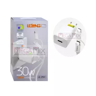 Carregador USB para Tipo C e Micro USB V8 30W 3.1A LE-296V - Lelong