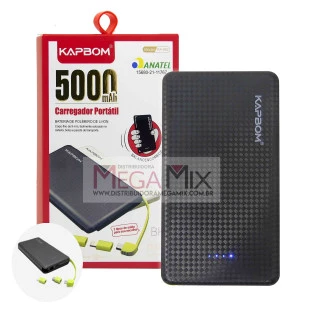 Carregador Portátil Powerbank 5000mAh KA-952 - Kapbom