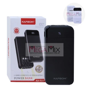 Carregador Portátil Powerbank 10.000mAh KA-9557 - Kapbom