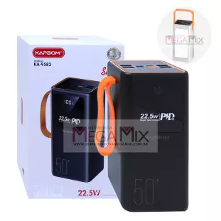 Carregador Portátil PowerBank com Lanterna 50.000mAh KA-9582 - Kapbom