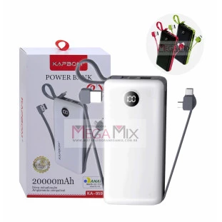 Carregador Portátil Powerbank 74W 20000mAh KA-959 - Kapbom