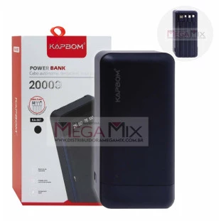 Carregador Portátil Powerbank 20000mAh KA-967 - Kapbom