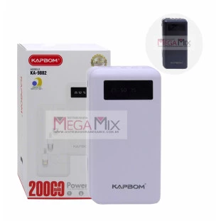 Carregador Portátil Powerbank 20000mAh KA-9882 - Kapbom