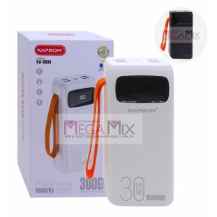 Carregador Portátil Powerbank 30000mAh KA-9895 - Kapbom