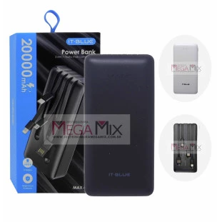 Carregador Portátil Powerbank 20000mAh MAX-0537 - It-Blue