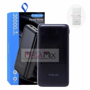 Carregador Portátil Powerbank 20000mAh MAX-0538 - It-Blue