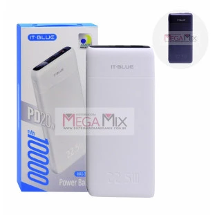 Carregador Portátil PowerBank 10000mAh MAX-0561 - It-Blue