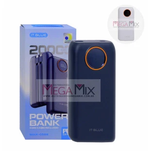 Carregador Portátil Powerbank 20.000mAh MAX-0568 - It Blue