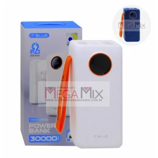 Carregador Portátil Powerbank 30.000mAh MAX-0572 - It Blue