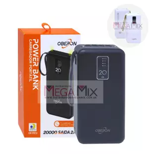 Carregador Portátil Powerbank 20.000mAh OR-PB12 - Oberon
