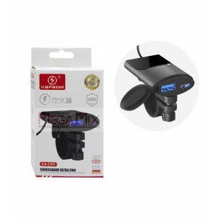 Carregador Turbo para Moto USB-C 30W + USB 18W KA-C911 - Kapbom