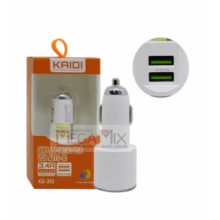Carregador Veicular com 2 USB 3.4A  KD-303 - Kaidi