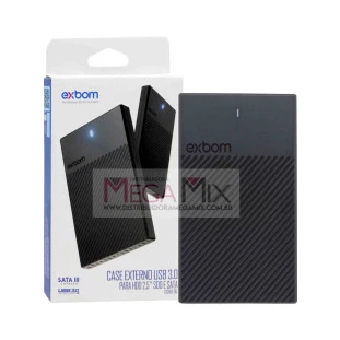 Case Externo USB 3.0 para HD 2.5" SDD/SATA  CGHD-36 - Exbom