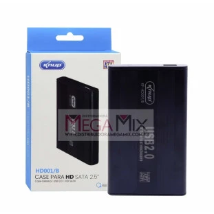 Case para HD Sata 2.5'' USB 2.0 Externo KP-HD001/B - Knup