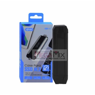 Case Externo SSD M.2 USB e Tipo C 10GB/s KP-HD829 - Knup