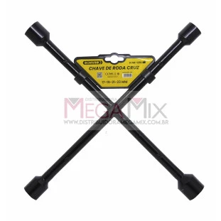 Chave de Roda Cruz 4 Bocas 17/19/21/23mm BOM-1210 - Bomvink