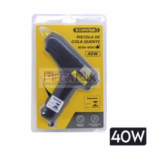 Pistola para Cola Quente Grossa Bivolt 40W BOM-9510 - Bomvink