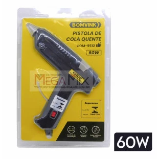 Pistola para Cola Quente Grossa Bivolt 60W BOM-9512 - Bomvink
