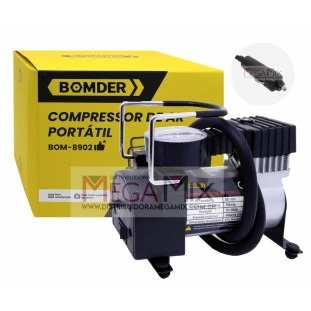 Compressor de Ar Portátil Automotivo 12V BOM-8902 - Bomder