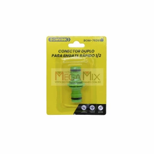 Conector Duplo para Engate Rápido 1/2 BOM-7626 - Bomvink