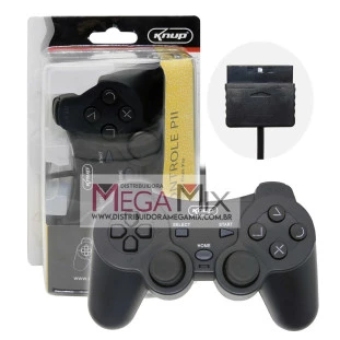 Controle Playtation 2 c/Fio KP-GM014 - Knup