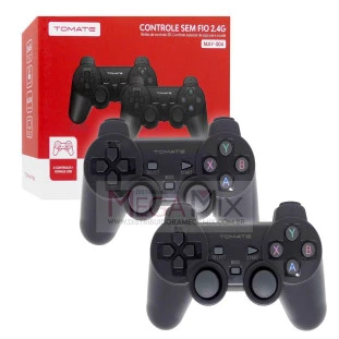 Controle Sem Fio Duplo para PC 2.4G MAY-004 - Tomate