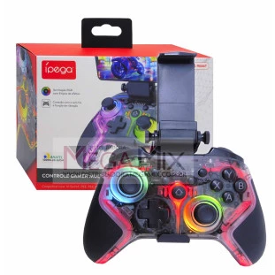 Controle Joystick Bluetooth RGB PG-9666T - Ípega