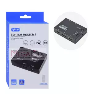 Switch HDMI 3 Portas com Controle Remoto KP-3464 - Knup 