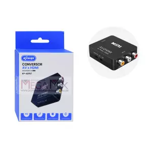 Adaptador Conversor AV para HDMI 1080P AV2HDMI KP-AD157 - Knup