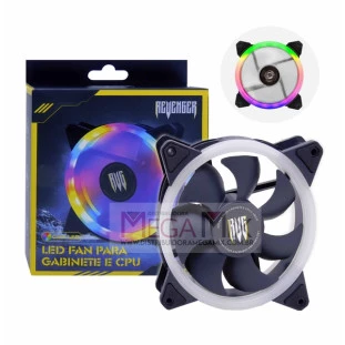 Cooler para Gabinete e CPU Fan com Led RGB 1500RPM G-VR332 - Revenger