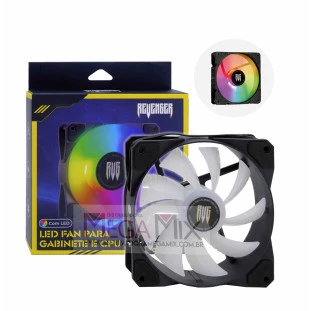 Cooler para Gabinete e CPU com LED 1500RPM G-VR339 - Revenger
