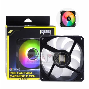 Cooler para Gabinete e CPU com LED 1500RPM G-VR340 - Revenger