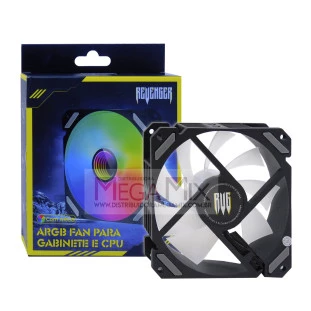 Cooler para Gabinete e CPU Fan LED G-VR345 - Revenger