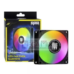 Cooler para Gabinete e CPU Fan LED 120mm 1500RPM G-VR355 - Revenger