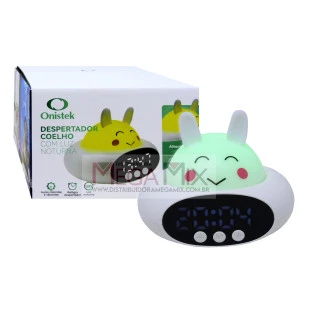 Relógio Despertador de Mesa (Coelho) ON-LM305 - Onistek