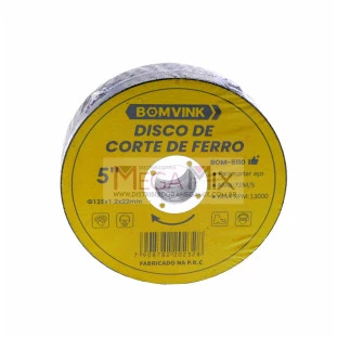 Disco de Corte de Ferro 5'' com 20un BOM-5110 - Bomvink