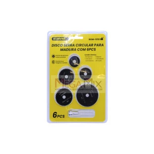 Kit Disco de Serra 6 Peças BOM-5118 - Bomvink