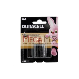 Pilha Alcalina AA c/2 Duracell