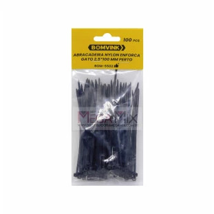 Abraçadeira Enforca Gato 2.5x100mm BOM-5502 - Bomvink