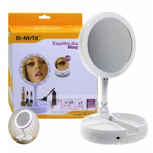 Espelho Dupla Face Articulado com Led BM-F1071 - B-Max