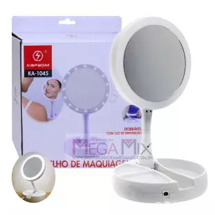 Espelho de Mesa Articulado com LED KA-1045 - Kapbom