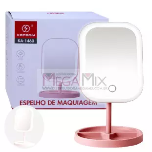 Espelho de Mesa Articulado com LED KA-1460 - Kapbom