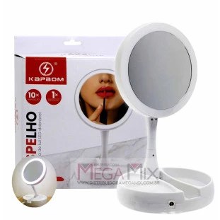 Espelho de Mesa Articulado com LED KA-6472 - Kapbom