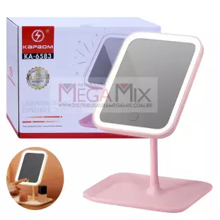 Espelho de Mesa Articulado com LED KA-6583 - Kapbom