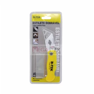 Estilete Dobrável com 5 Lâminas  BT-323 - B-Tek 